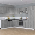vidaXL Herdumbauschrank Lyon Grau Sonoma 60x46x81,5 cm Holzwerkstoff