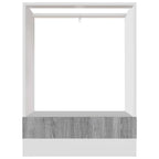 vidaXL Herdumbauschrank Lyon Grau Sonoma 60x46x81,5 cm Holzwerkstoff
