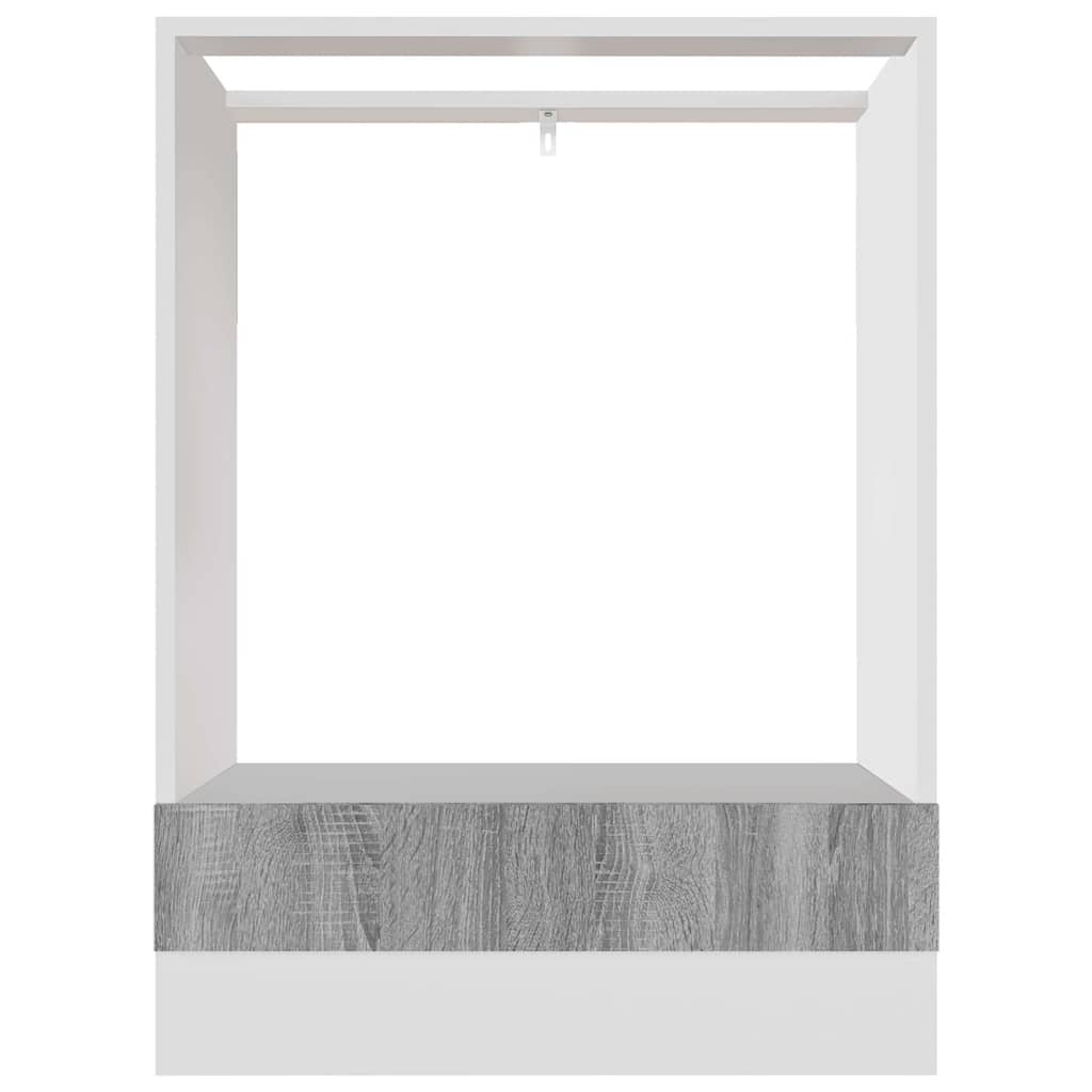 vidaXL Herdumbauschrank Lyon Grau Sonoma 60x46x81,5 cm Holzwerkstoff