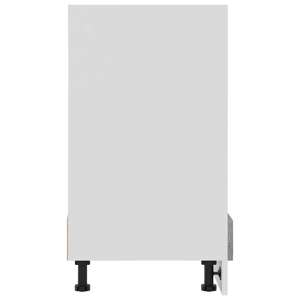 vidaXL Herdumbauschrank Lyon Grau Sonoma 60x46x81,5 cm Holzwerkstoff