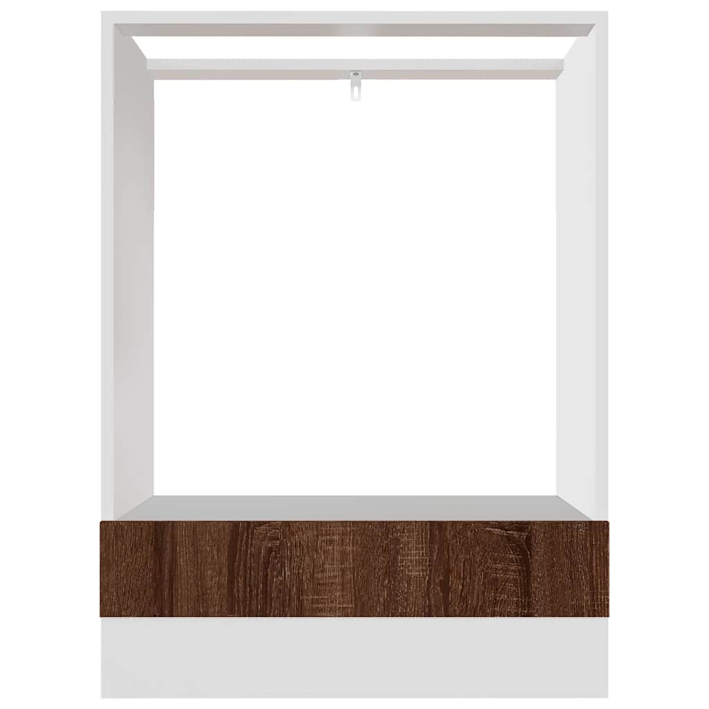 vidaXL Herdumbauschrank Lyon Braun Eichen-Optik 60x46x81,5 cm Holzwerkstoff
