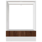 vidaXL Herdumbauschrank Lyon Braun Eichen-Optik 60x46x81,5 cm Holzwerkstoff