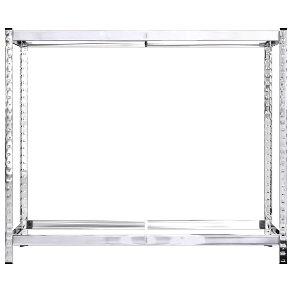 vidaXL Reifenregale mit 2 Böden 3 Stk. Silbern 110x40x110 cm Stahl