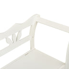 vidaXL Sitzbank Weiß 107x45x75,5 cm Massivholz Tanne