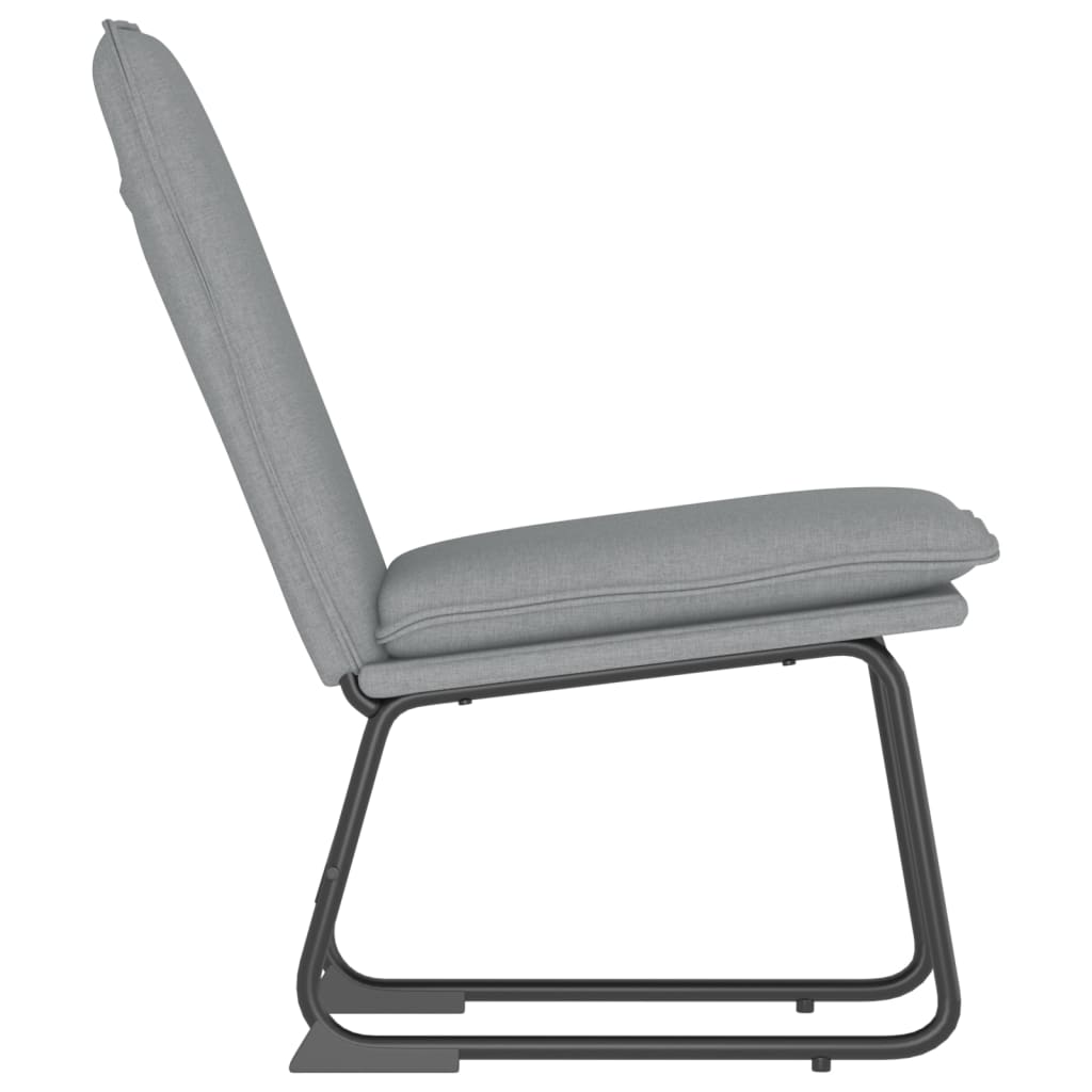 vidaXL Loungesessel Hellgrau 52x75x76 cm Stoff