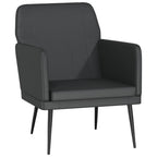 vidaXL Sessel Schwarz 61x78x80 cm Kunstleder