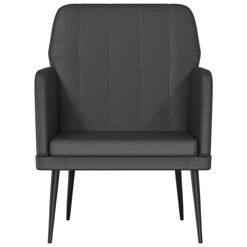 vidaXL Sessel Schwarz 61x78x80 cm Kunstleder