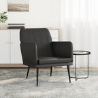 vidaXL Sessel Schwarz 61x78x80 cm Kunstleder