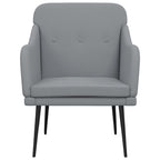 vidaXL Sessel Hellgrau 63x76x80 cm Stoff