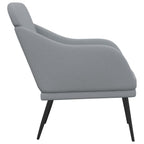 vidaXL Sessel Hellgrau 63x76x80 cm Stoff