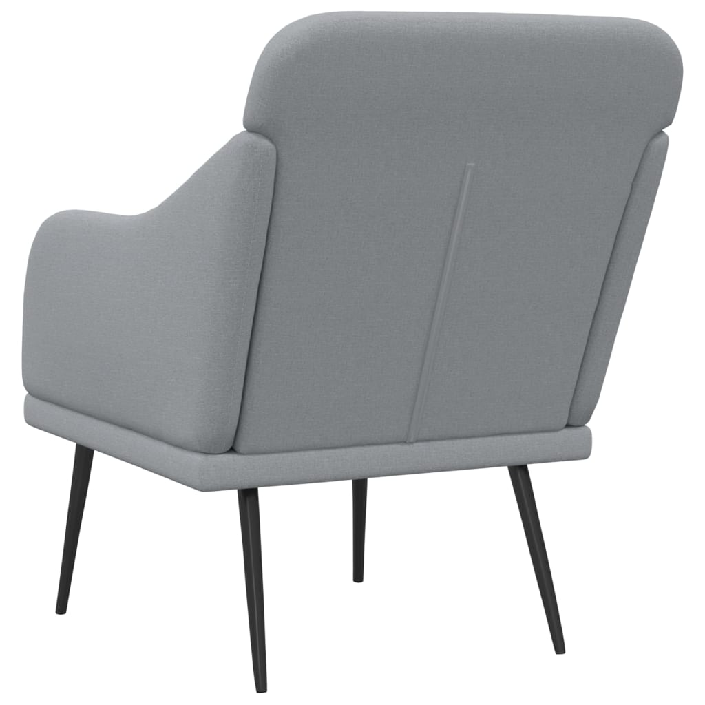 vidaXL Sessel Hellgrau 63x76x80 cm Stoff
