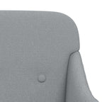 vidaXL Sessel Hellgrau 63x76x80 cm Stoff