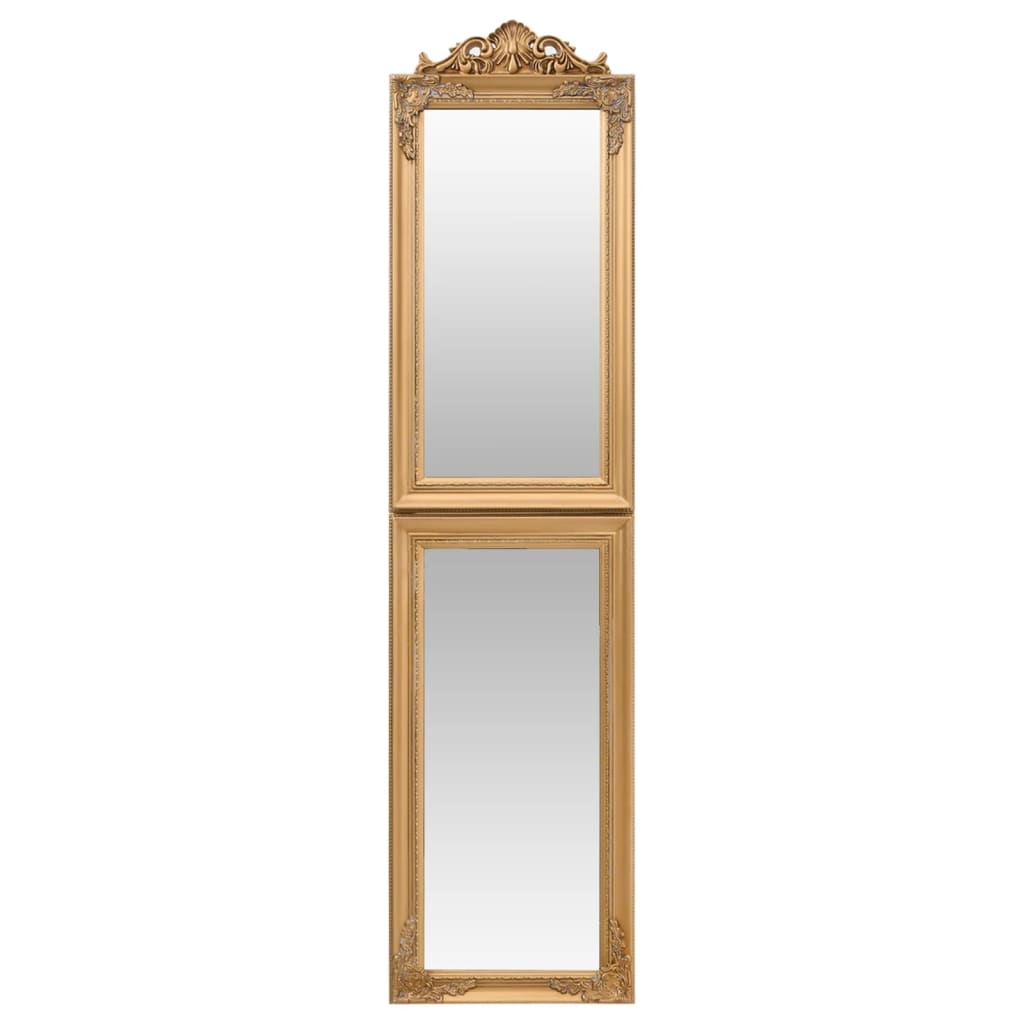 vidaXL Standspiegel Golden 40x160 cm