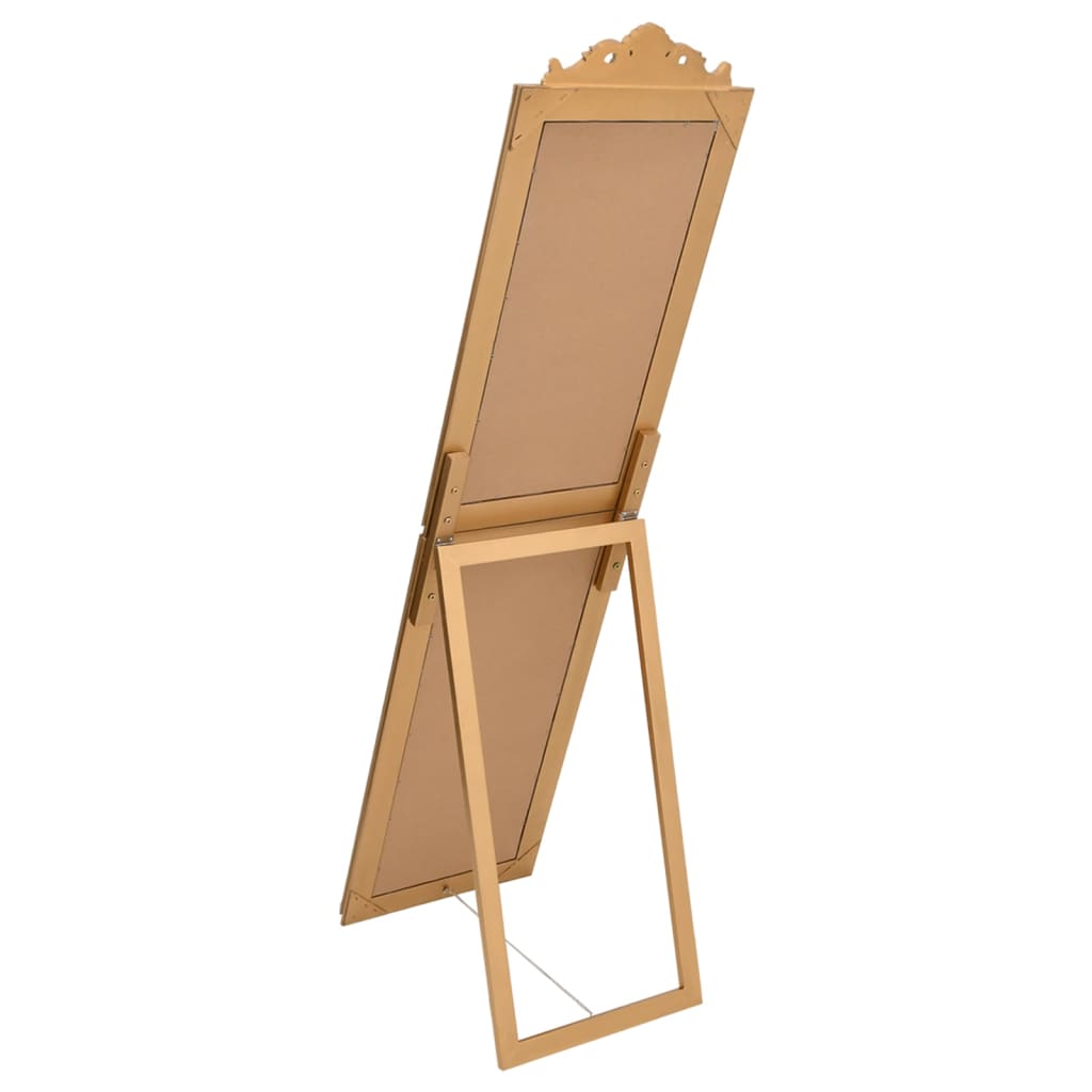 vidaXL Standspiegel Golden 40x160 cm