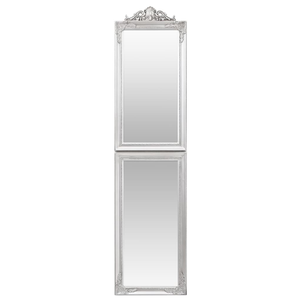 vidaXL Standspiegel Silbern 40x160 cm