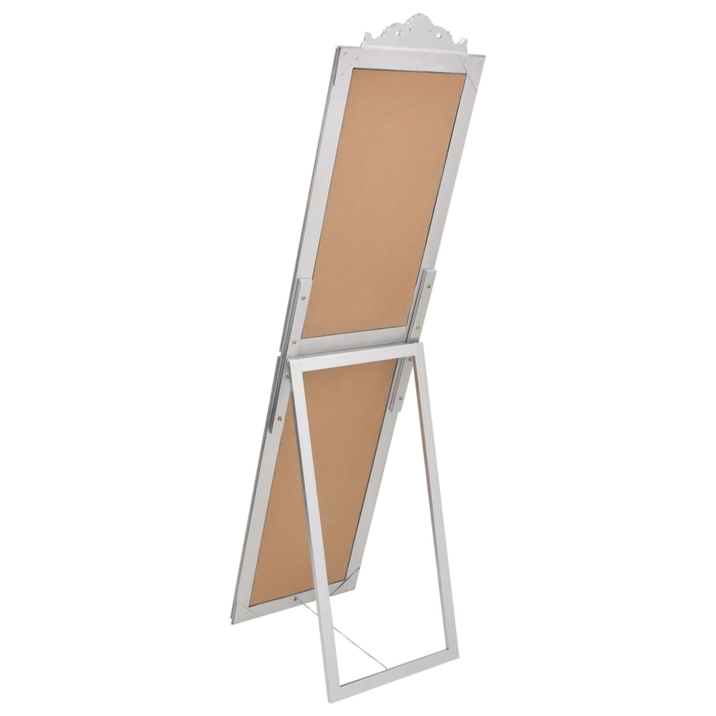 vidaXL Standspiegel Silbern 40x160 cm