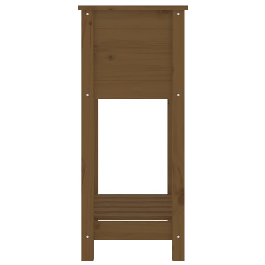 vidaXL Pflanzkübel mit Ablage Honigbraun 54x34,5x81 cm Kiefernholz