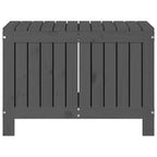 vidaXL Gartentruhe Grau 76x42,5x54 cm Massivholz Kiefer