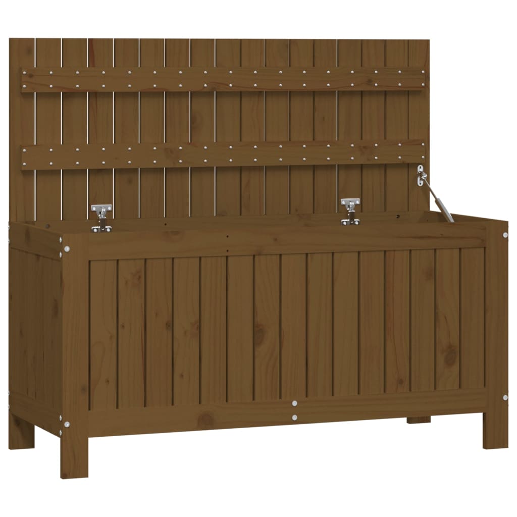 vidaXL Gartentruhe Honigbraun 108x42,5x54 cm Massivholz Kiefer