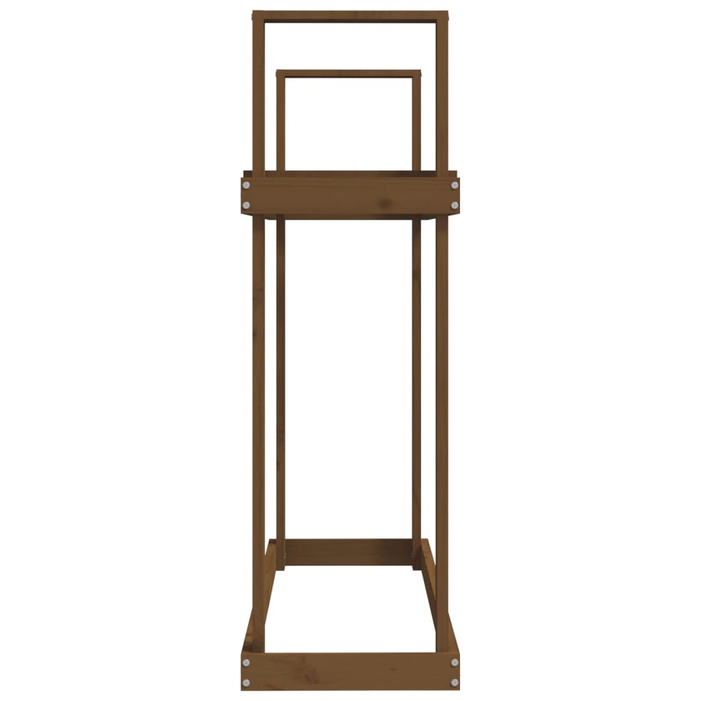 vidaXL Kaminholzregal Honigbraun 110x35x108,5 cm Massivholz Kiefer