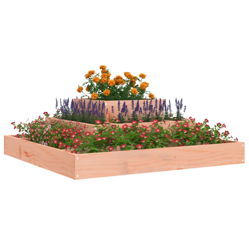 vidaXL Pflanzkübel 80x80x27 cm Massivholz Douglasie