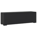 vidaXL Hockerbank mit Sitzkissen Schwarz 110x30x40 cm Poly Rattan