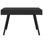 vidaXL Beistelltisch Klappbar Schwarz 60x40x38 cm Poly Rattan