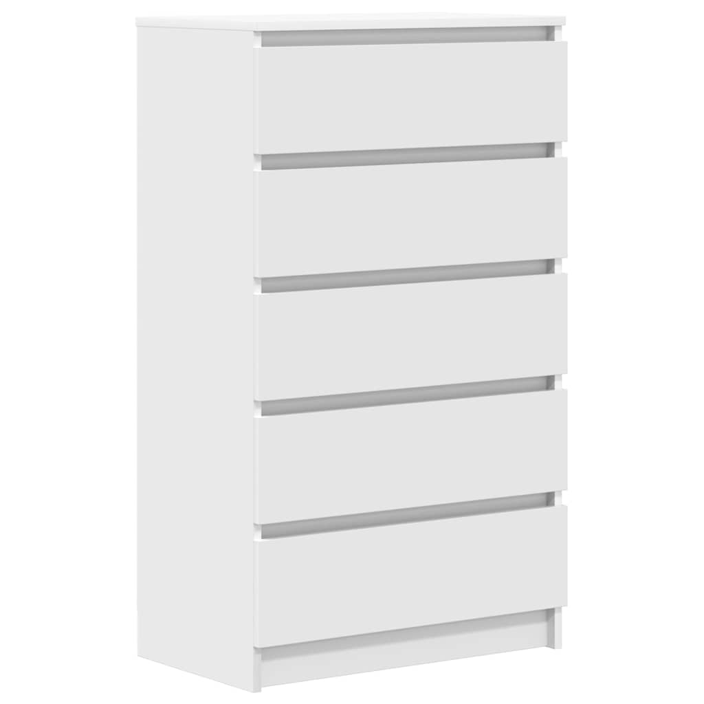 vidaXL Schubladenschrank Weiß 60x36x103 cm Holzwerkstoff