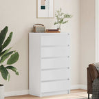 vidaXL Schubladenschrank Weiß 60x36x103 cm Holzwerkstoff