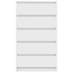 vidaXL Schubladenschrank Weiß 60x36x103 cm Holzwerkstoff