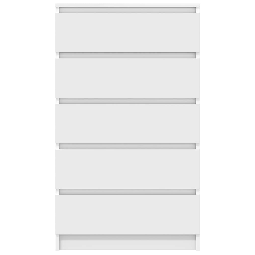 vidaXL Schubladenschrank Weiß 60x36x103 cm Holzwerkstoff