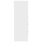 vidaXL Schubladenschrank Weiß 60x36x103 cm Holzwerkstoff