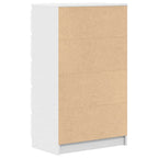 vidaXL Schubladenschrank Weiß 60x36x103 cm Holzwerkstoff