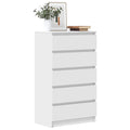 vidaXL Schubladenschrank Weiß 60x36x103 cm Holzwerkstoff