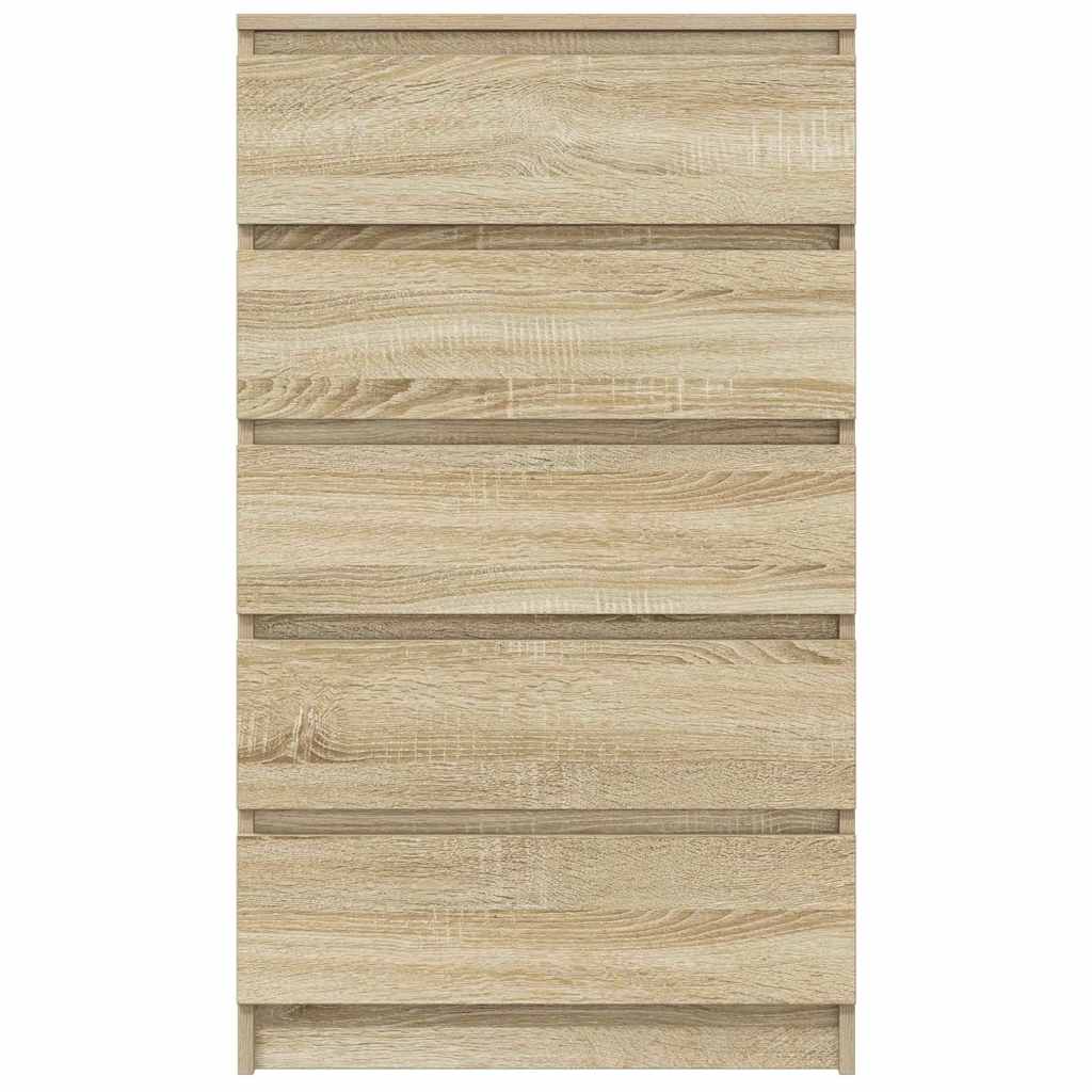 vidaXL Schubladenschrank Sonoma-Eiche 60x36x103 cm Holzwerkstoff