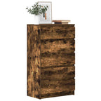 vidaXL Schubladenschrank Räuchereiche 60x36x103 cm Holzwerkstoff