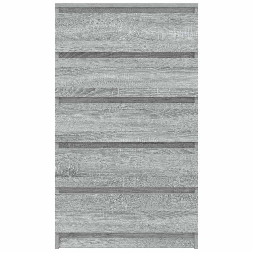 vidaXL Schubladenschrank Grau Sonoma 60x36x103 cm Holzwerkstoff