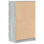 vidaXL Schubladenschrank Grau Sonoma 60x36x103 cm Holzwerkstoff