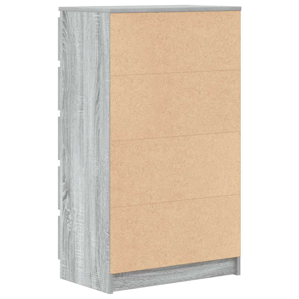 vidaXL Schubladenschrank Grau Sonoma 60x36x103 cm Holzwerkstoff