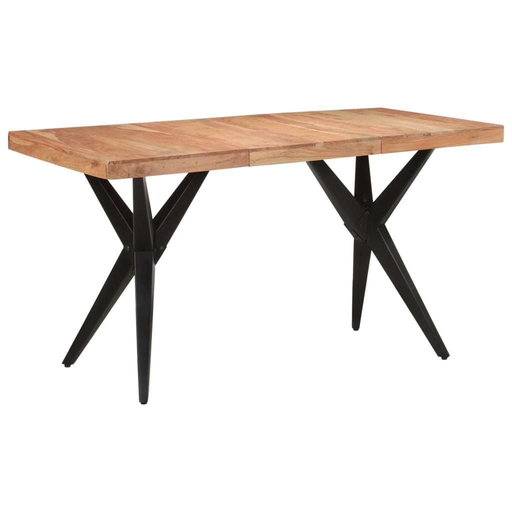 vidaXL Esstisch 110x50x76 cm Massivholz Akazie