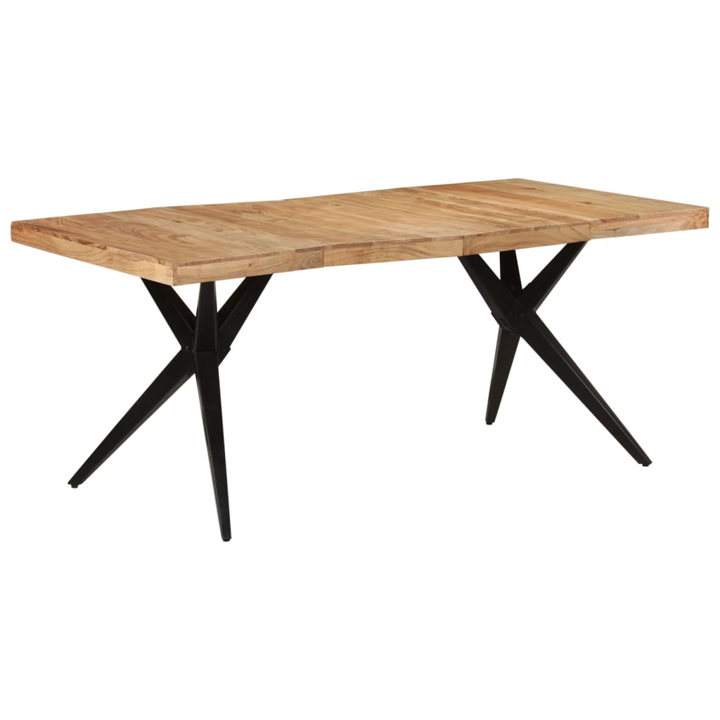 vidaXL Esstisch 110x50x76 cm Massivholz Akazie