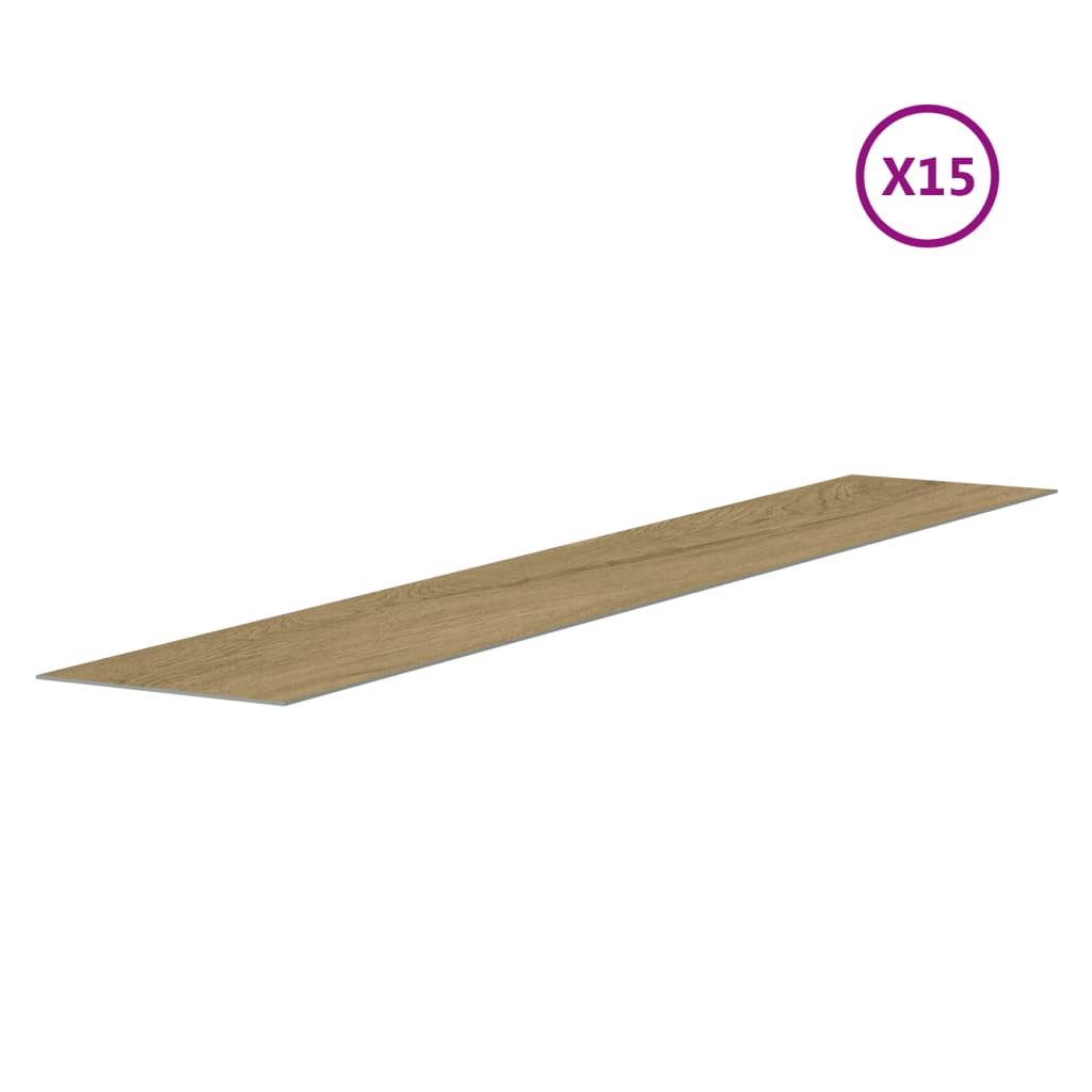 vidaXL Wandpaneele Holzoptik Braun PVC 2,06 m²