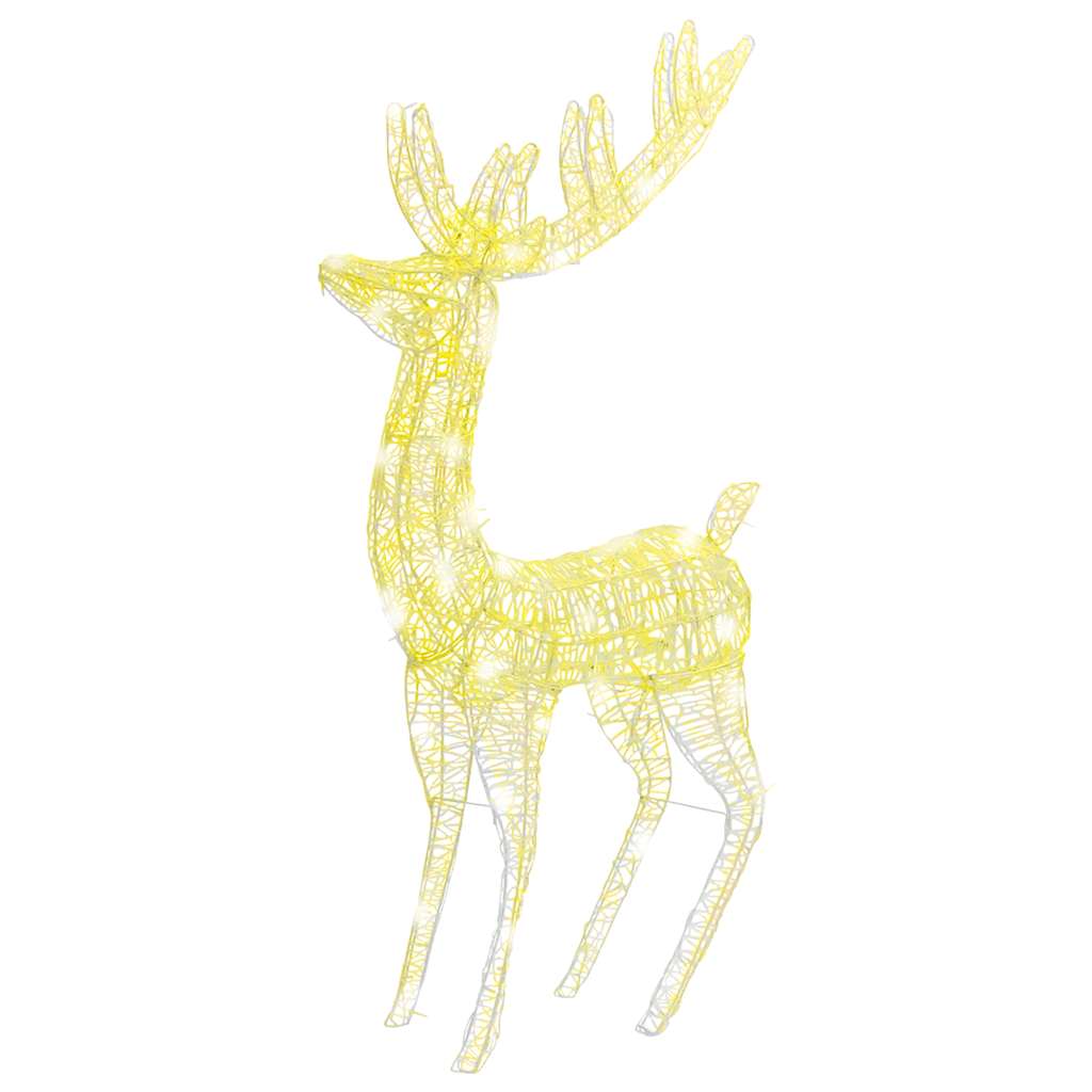 vidaXL XXL Rentiere Weihnachtsdekoration Acryl 250 LED 3 Stk. 180 cm