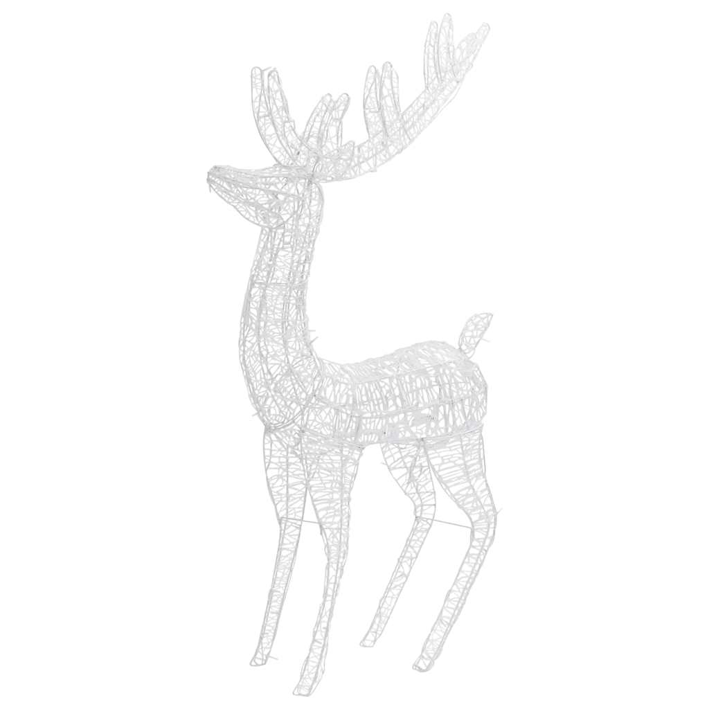 vidaXL XXL Rentiere Weihnachtsdekoration Acryl 250 LED 3 Stk. 180 cm