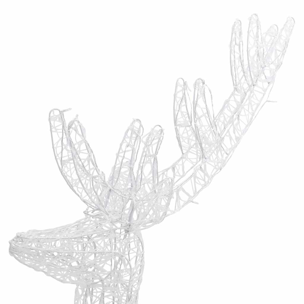 vidaXL XXL Rentiere Weihnachtsdekoration Acryl 250 LED 3 Stk. 180 cm