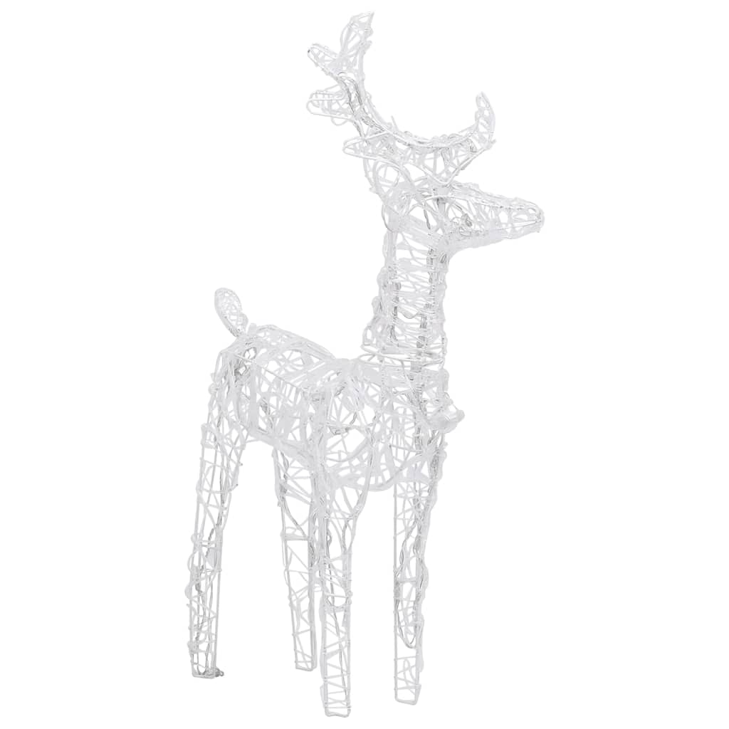 vidaXL LED-Rentiere 6 Stk. Kaltweiß 240 LEDs Acryl