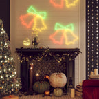 vidaXL LED-Silhouetten 3 Stk. Weihnachtsglocken mit 72 LEDs 50x56 cm