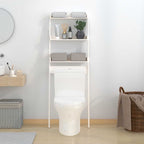 vidaXL Toilettenregal Weiß 63,5x32x179 cm Massivholz Kiefer