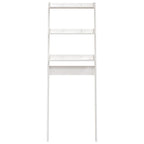 vidaXL Toilettenregal Weiß 63,5x32x179 cm Massivholz Kiefer