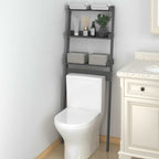 vidaXL Toilettenregal Weiß 63,5x32x179 cm Massivholz Kiefer